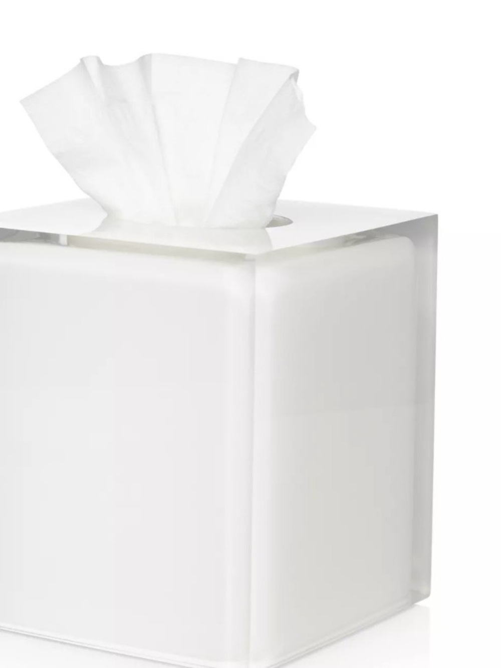Jonathan Adler Hollywood Acrylic Square Tissue Box Cover